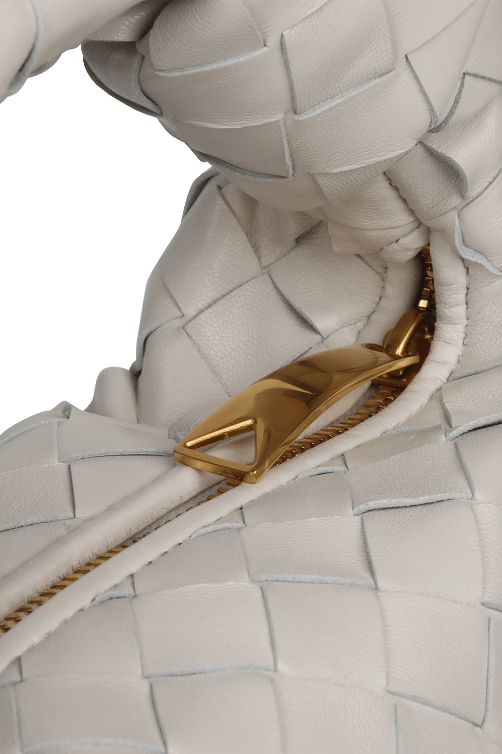 תמונה אחורית של Small BV Jodie Bag in White BOTTEGA VENETA