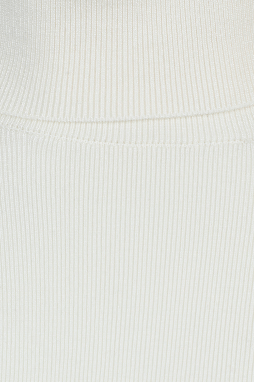 תמונה אחורית של Joseph Roll Neck Silk Stretch in Ivory