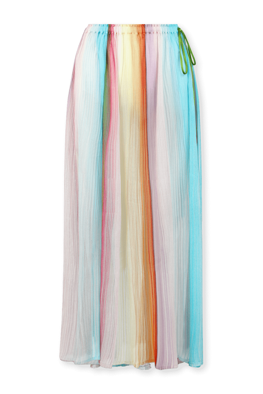 תמונה קידמית של חצאית מקסי סרוגה בגווני קשת MISSONI
