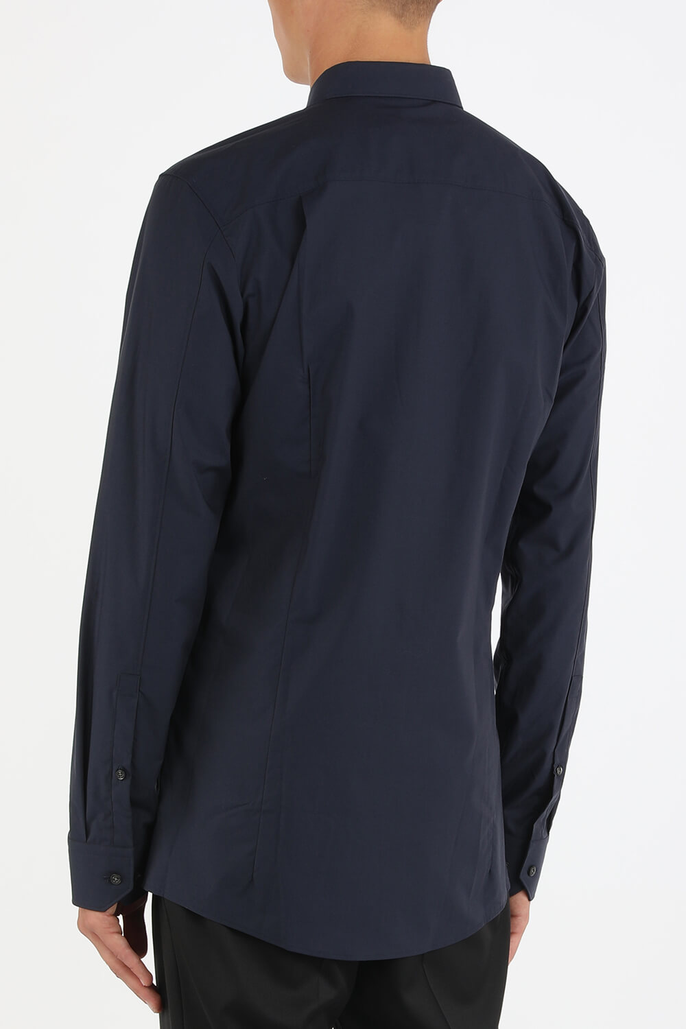 תמונת דוגמן אחורית של Elisha Straight Fit Business Shirt in Dark Blue