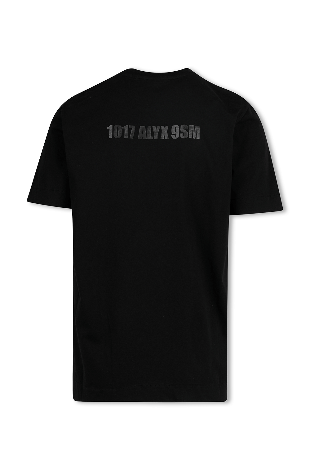 תמונה אחורית של Mirrored Logo Tee in Black ALYX