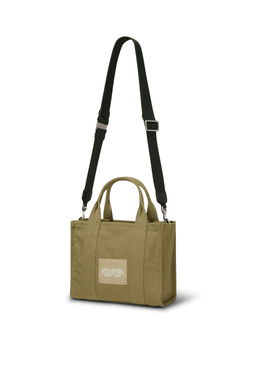 תמונת תקריב של תיק נשיאה מכותנה בגודל מיני MARC JACOBS