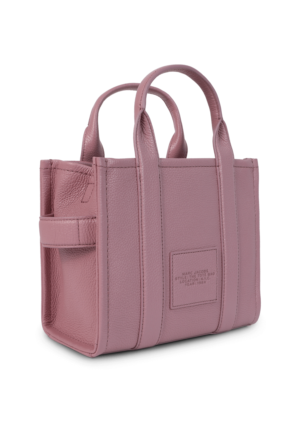 תמונה אחורית של תיק נשיאה מעור בגודל מיני MARC JACOBS
