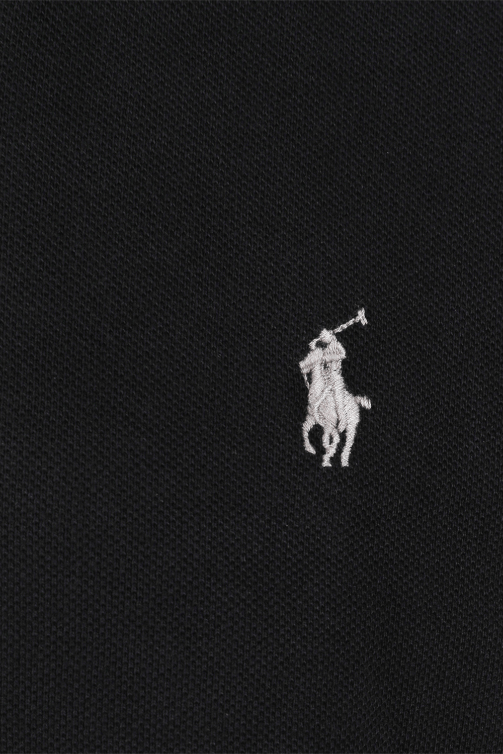 תמונה אחורית של Slim Fit Polo Shirt in Black