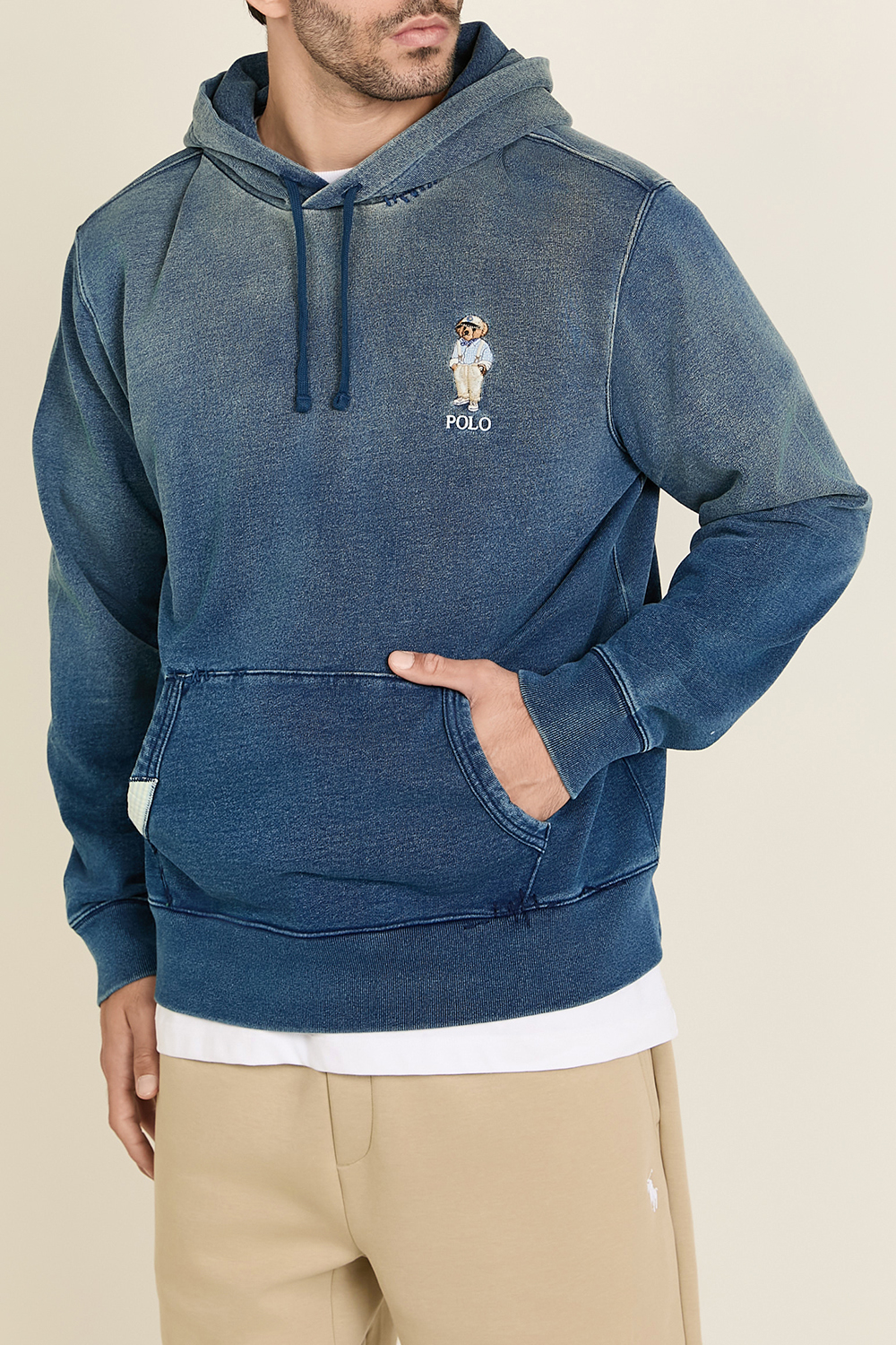 תמונת דוגמן קידמית של סווטשירט קפוצ'ון POLO RALPH LAUREN