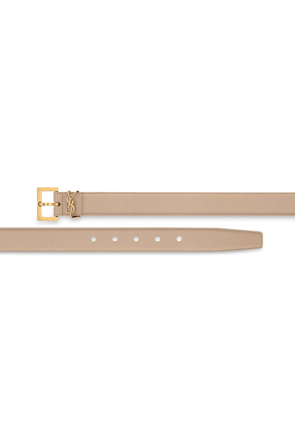 תמונה אחורית של חגורת עור SAINT LAURENT