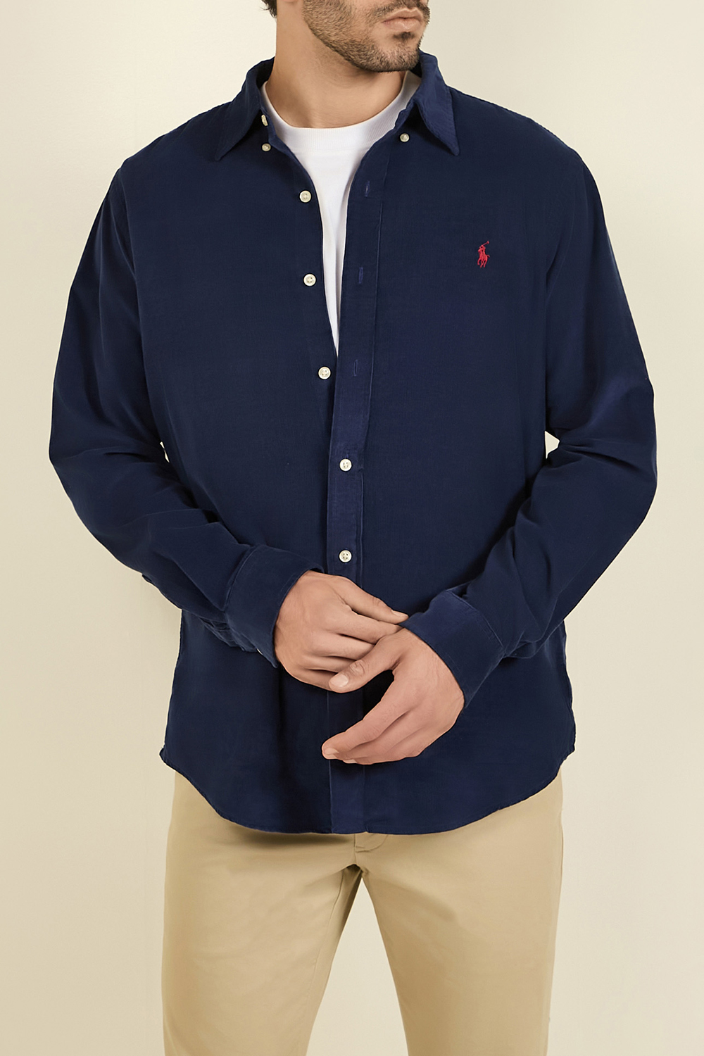 תמונת דוגמן קידמית של חולצה מכופתרת POLO RALPH LAUREN