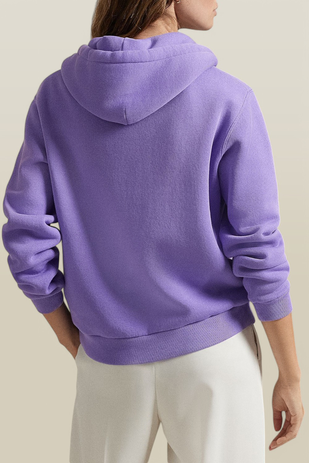 תמונת דוגמן אחורית של סווטשירט קפוצ'ון POLO RALPH LAUREN