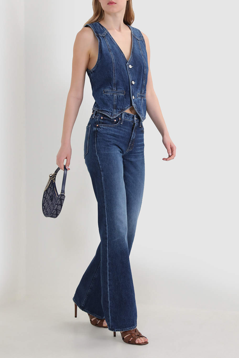 תמונת דוגמן קידמית של נעלי עקב טריביוט 8.5 סמ SAINT LAURENT
