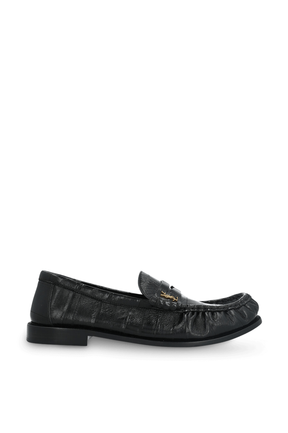 תמונה קידמית של נעלי מוקסינים מעור SAINT LAURENT