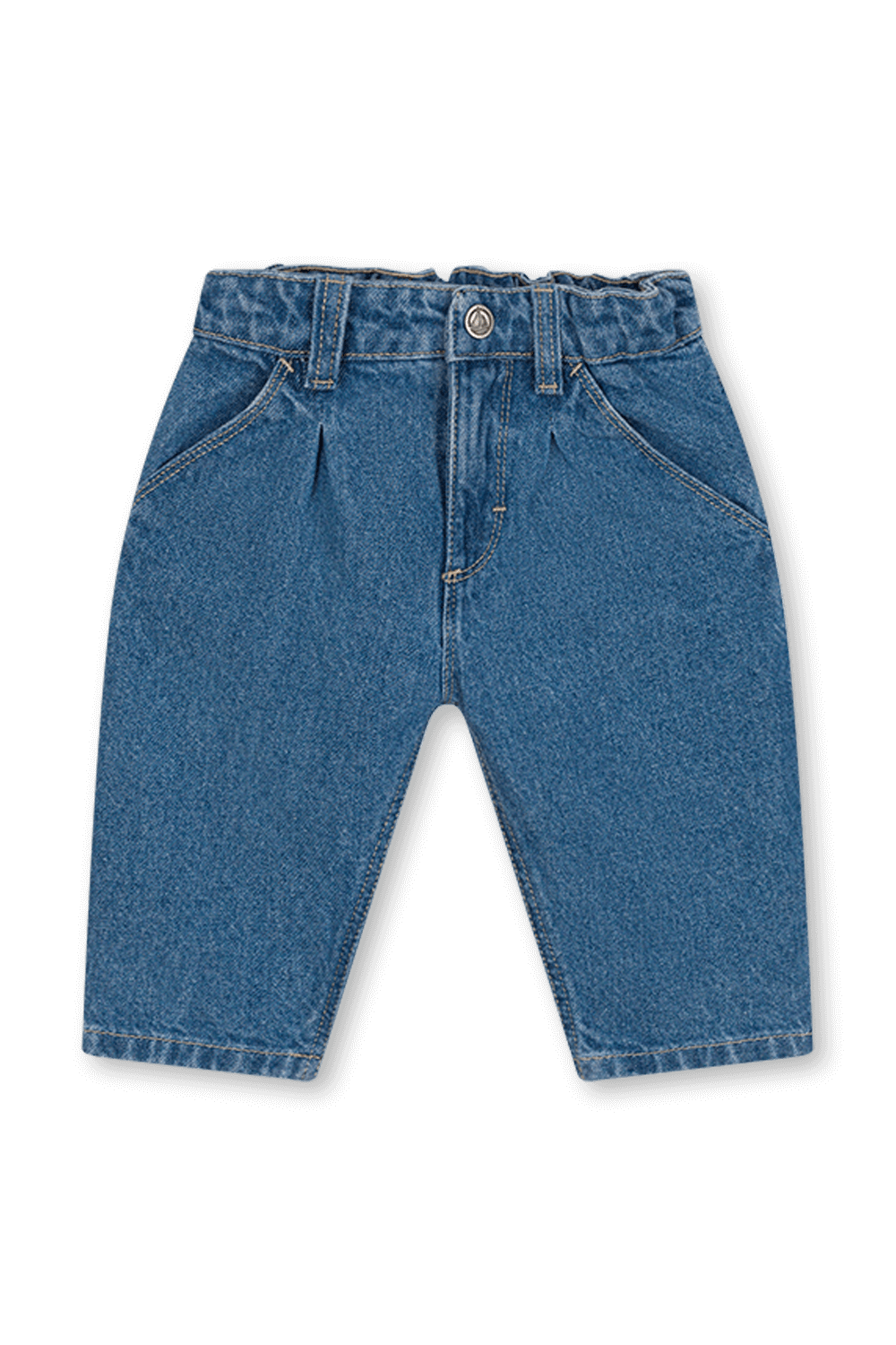 תמונה קידמית של מכנסי ג'ינס - גילאי 6-12 חודשים PETIT BATEAU