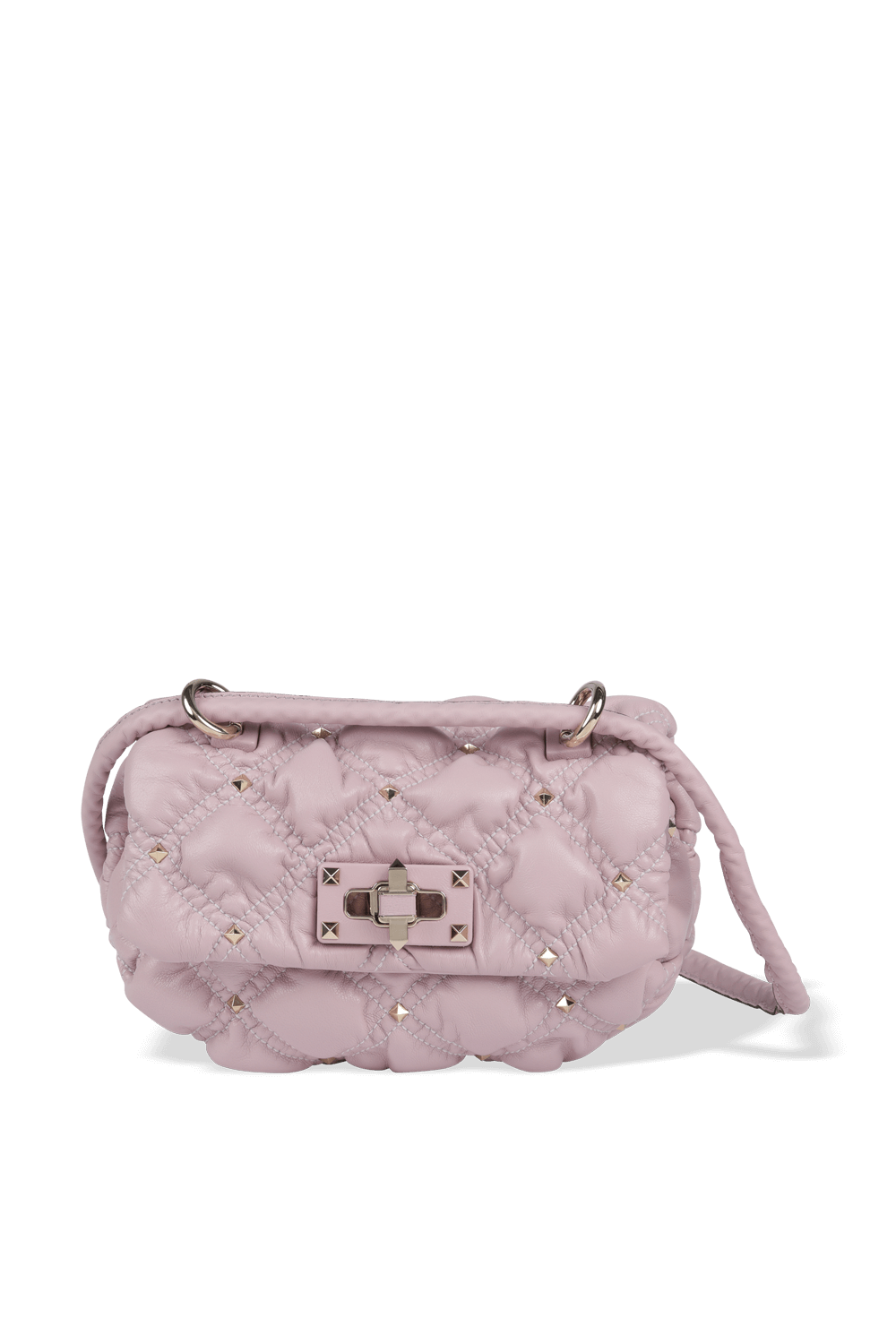 תמונה קידמית של Small SpikeMe Chain Bag in Light Purple VALENTINO GARAVANI