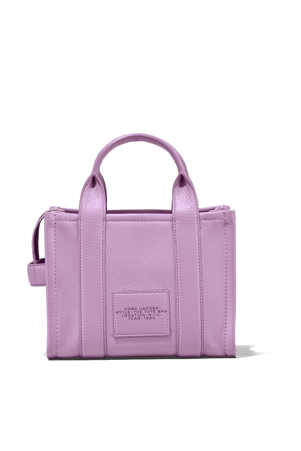 תמונה אחורית של תיק נשיאה סגול בגודל מיני MARC JACOBS