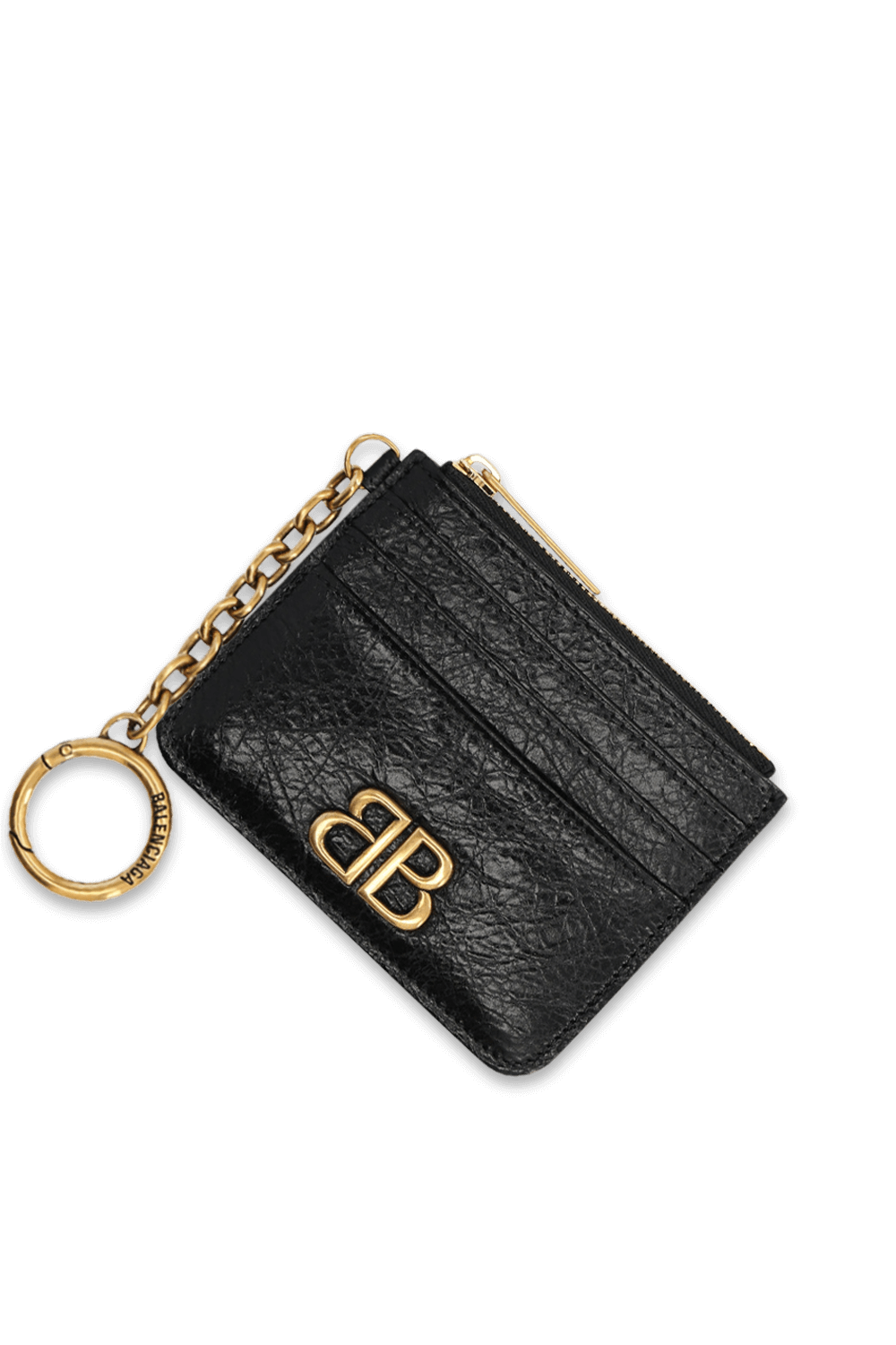 תמונת תקריב של ארנק כרטיסים מונקו עם שרשרת BALENCIAGA