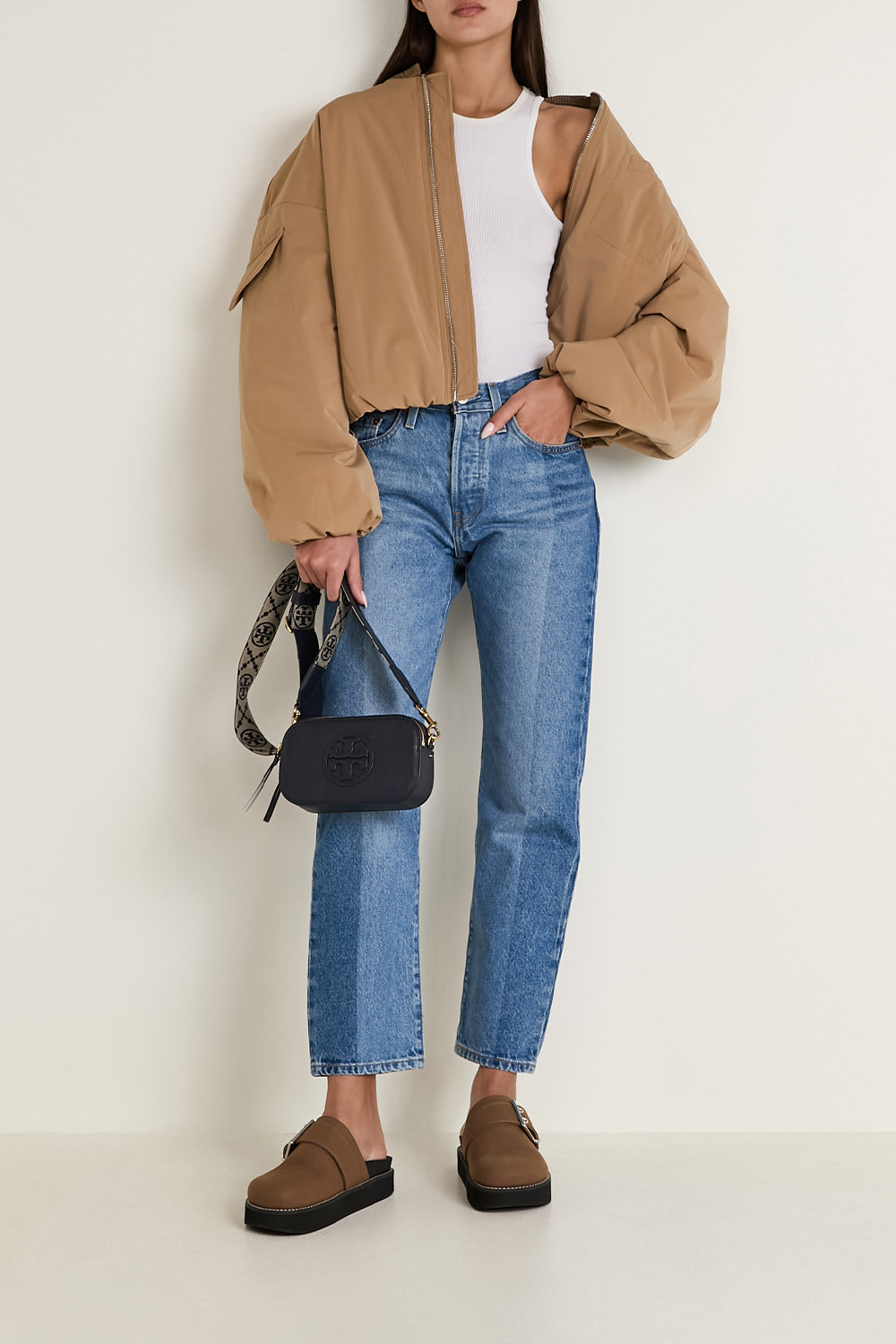 תמונת דוגמן קידמית של תיק מילר מיני TORY BURCH