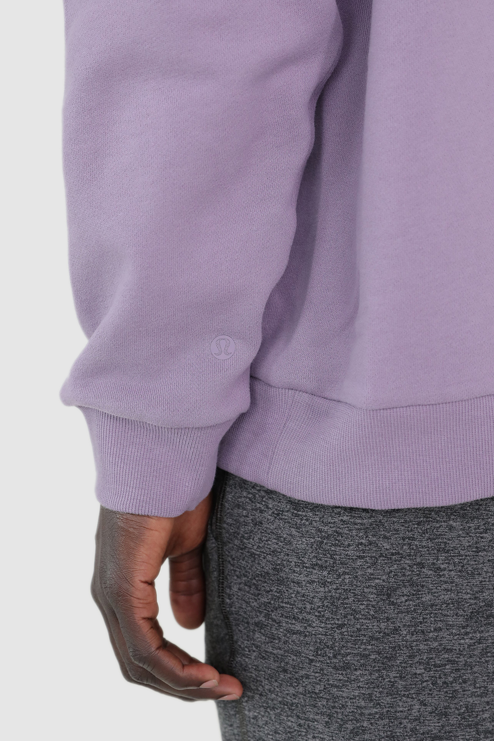 תמונת תקריב דוגמן של French Terry Oversized Pullover Hoodie - LIFT LULULEMON