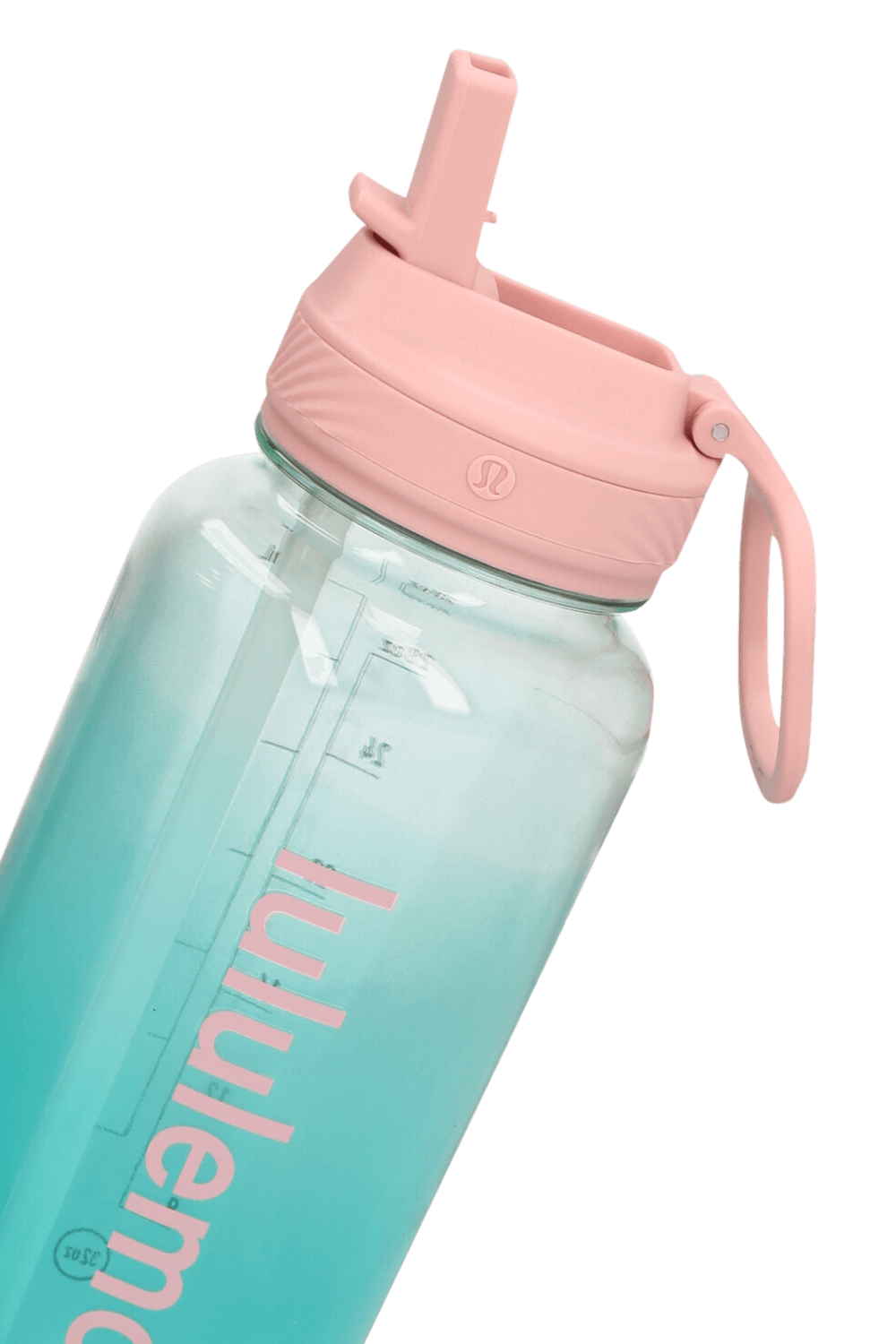 תמונת תקריב של Back To Life Clear Bottle 32oz*Straw Lid LULULEMON