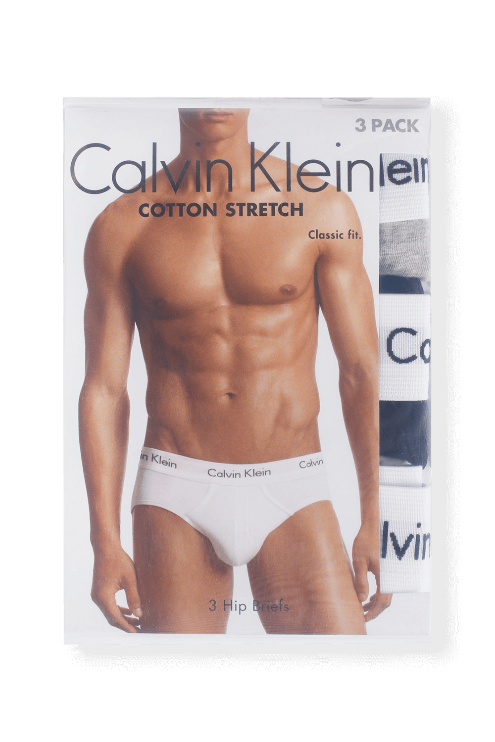 תמונה קידמית של מארז שלושה תחתוני בריף CALVIN KLEIN