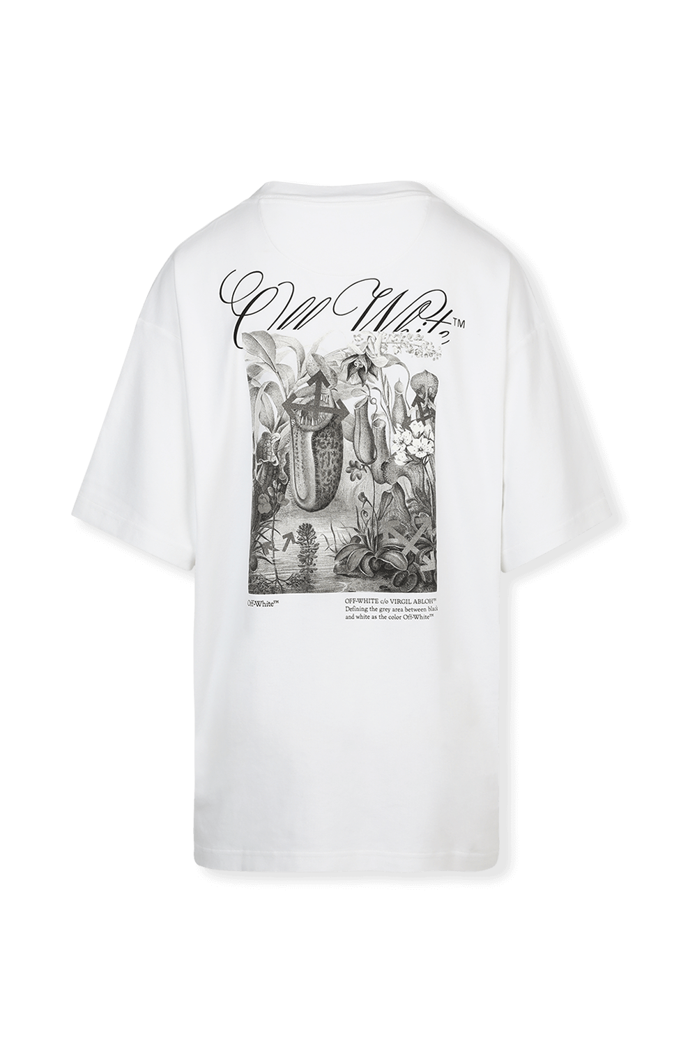 תמונה אחורית של Botanical New Tomboy Tee in White