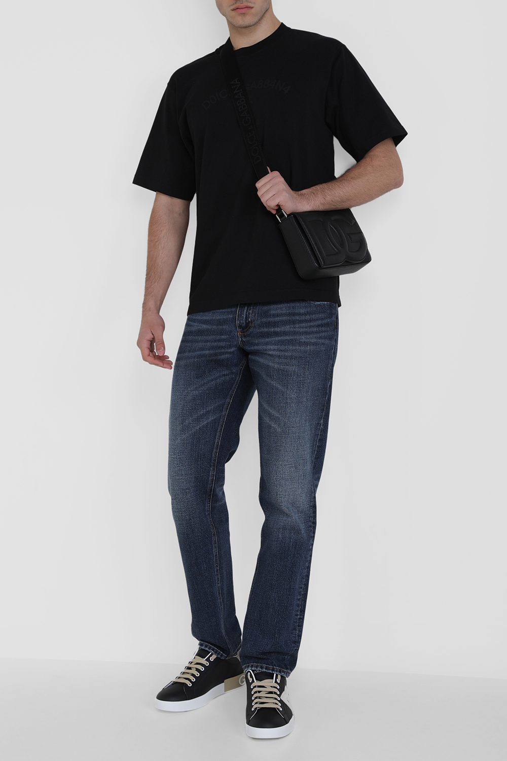 תמונת דוגמן קידמית של נעלי סניקרס פורטפינו DOLCE & GABBANA