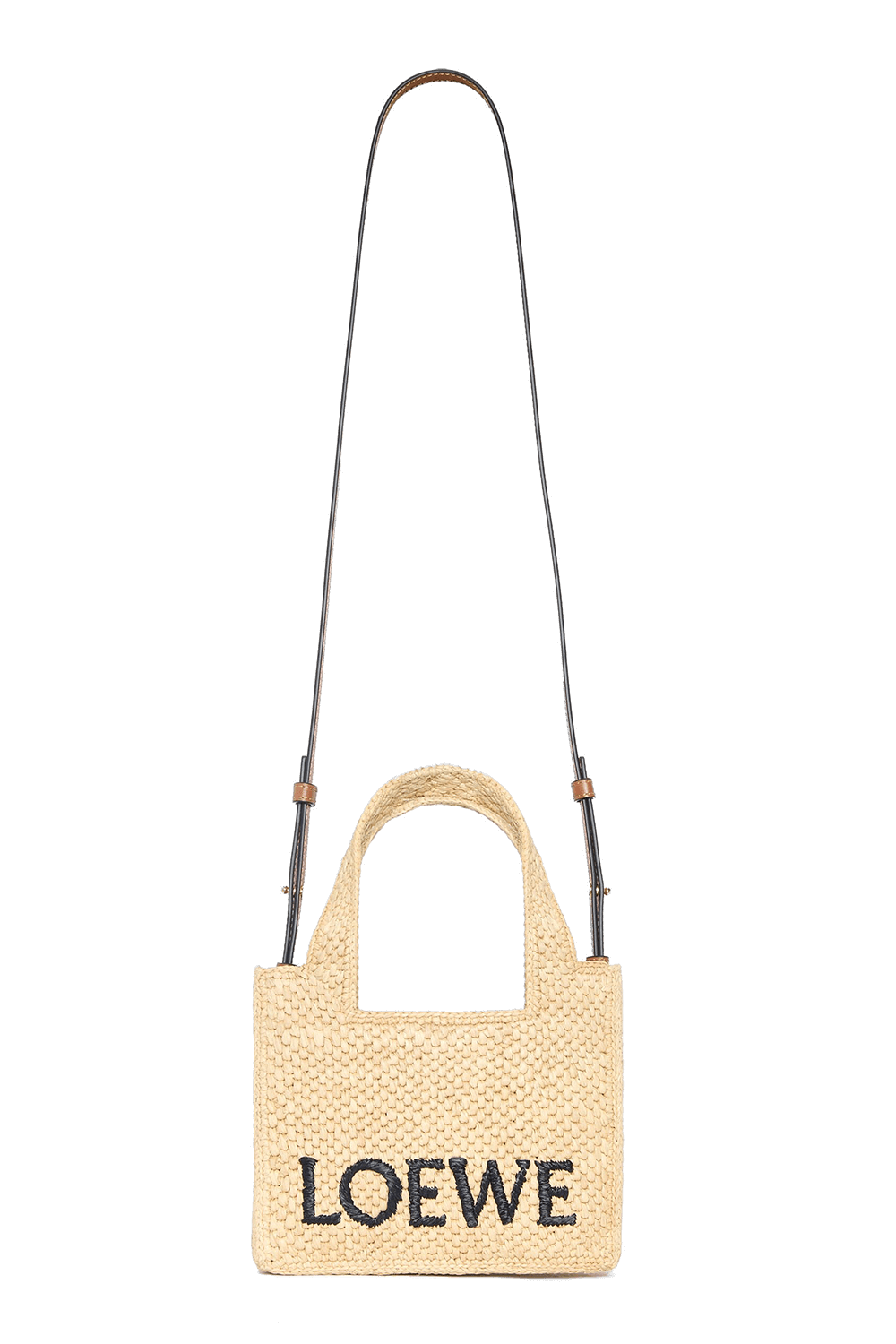 תמונת פנים של תיק רפיה מיני LOEWE