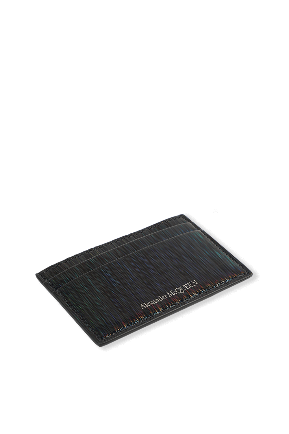 תמונת תקריב של Iridescent Card Holder in Multicolor