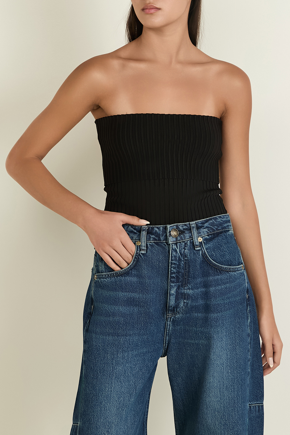 תמונת דוגמן קידמית של טופ ריב RAG & BONE
