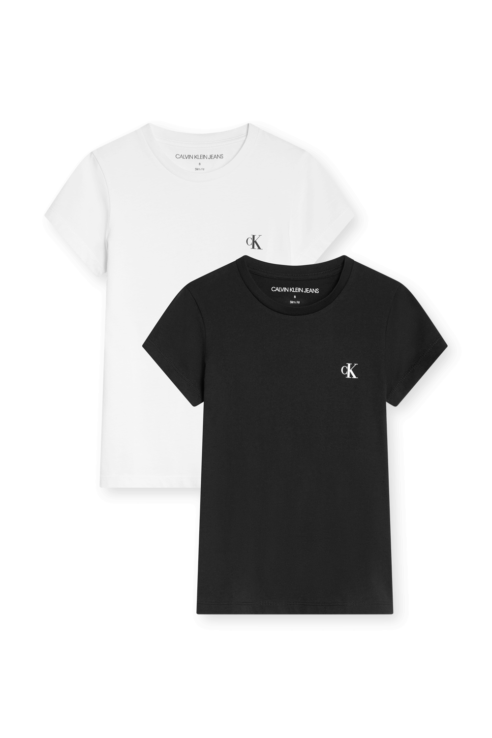 תמונה קידמית של מארז שתי חולצות טי סלים פיט CALVIN KLEIN
