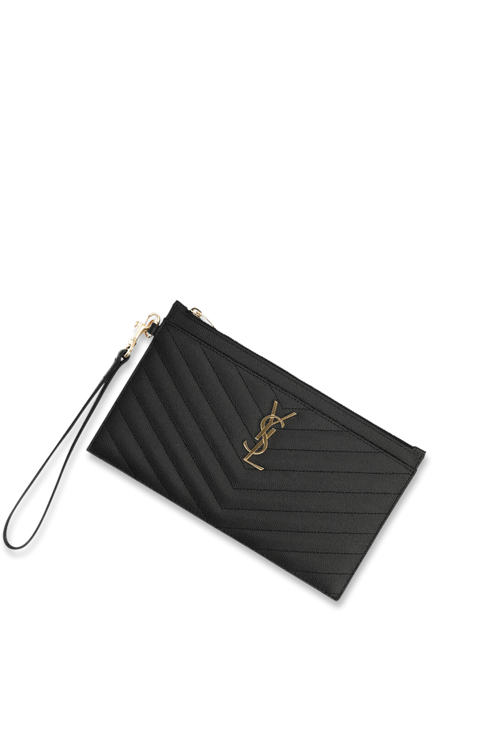 תמונת תקריב של תיק קלאץ' ארנק SAINT LAURENT