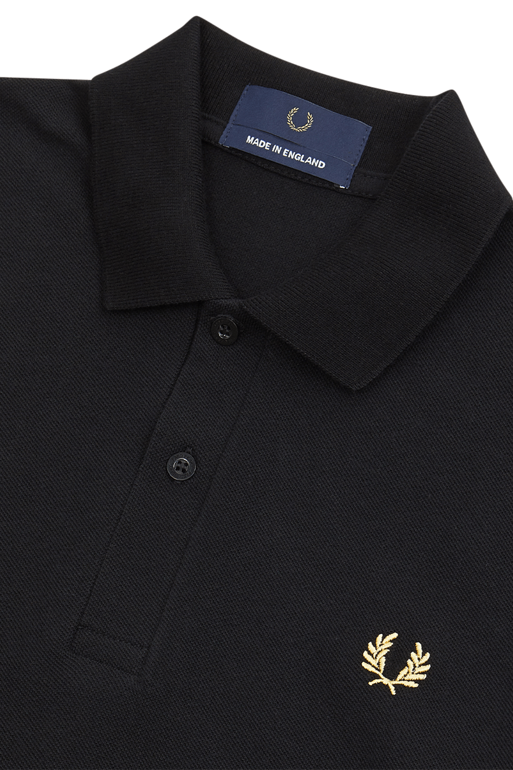 תמונה אחורית של חולצת פולו קצרה FRED PERRY