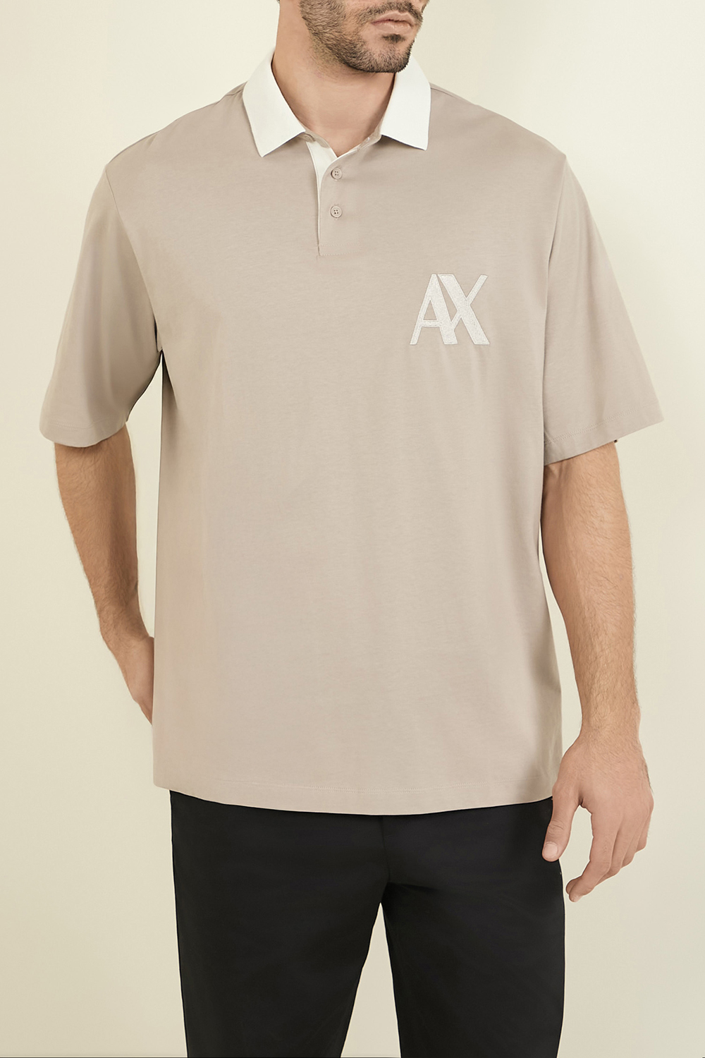 תמונת דוגמן קידמית של חולצת פולו ARMANI EXCHANGE