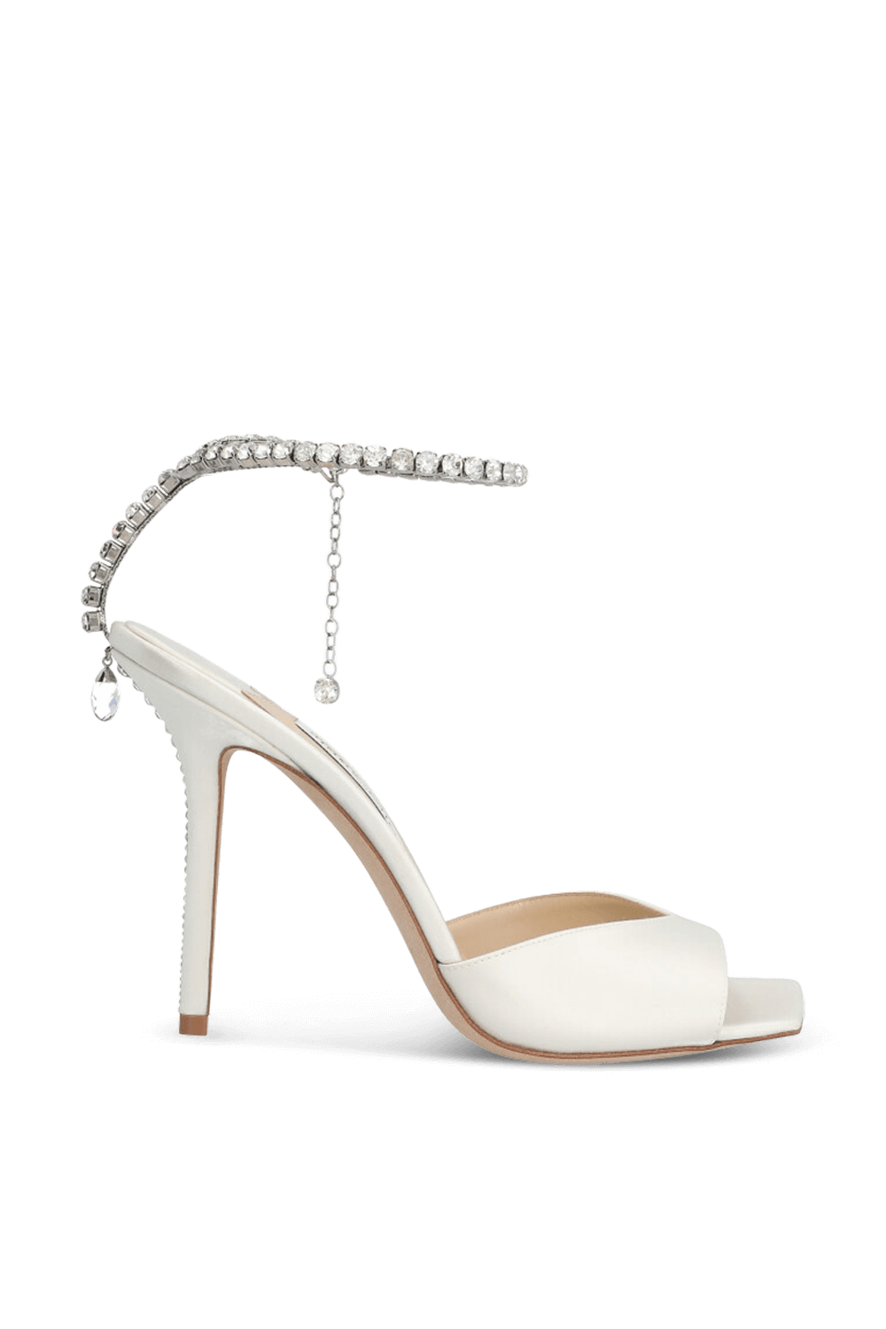 תמונה קידמית של נעלי עקב קריסטלים JIMMY CHOO