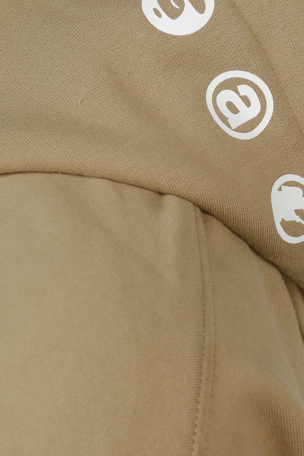 Half Zip Hoodie in Brown