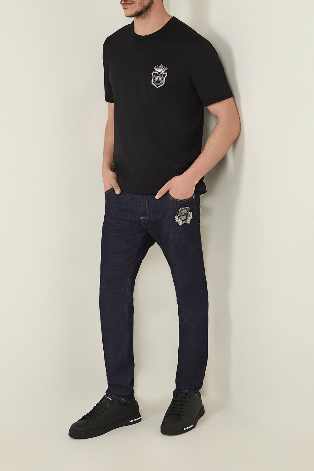 תמונת דוגמן קידמית של נעלי סניקרס DOLCE & GABBANA