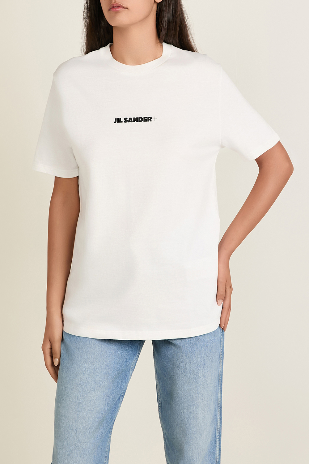 תמונת דוגמן קידמית של חולצת טי JIL SANDER
