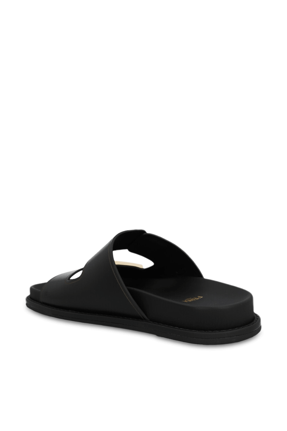 תמונה אחורית של סנדלים מעור FENDI