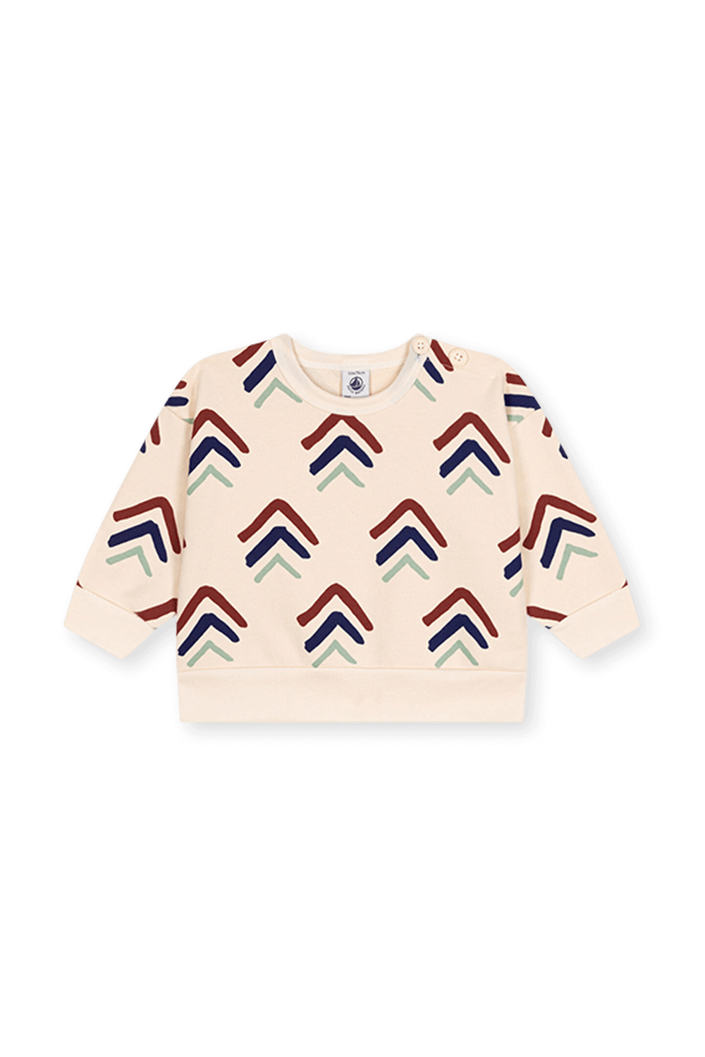 תמונה קידמית של סווטשירט - גילאי 6-12 חודשים PETIT BATEAU