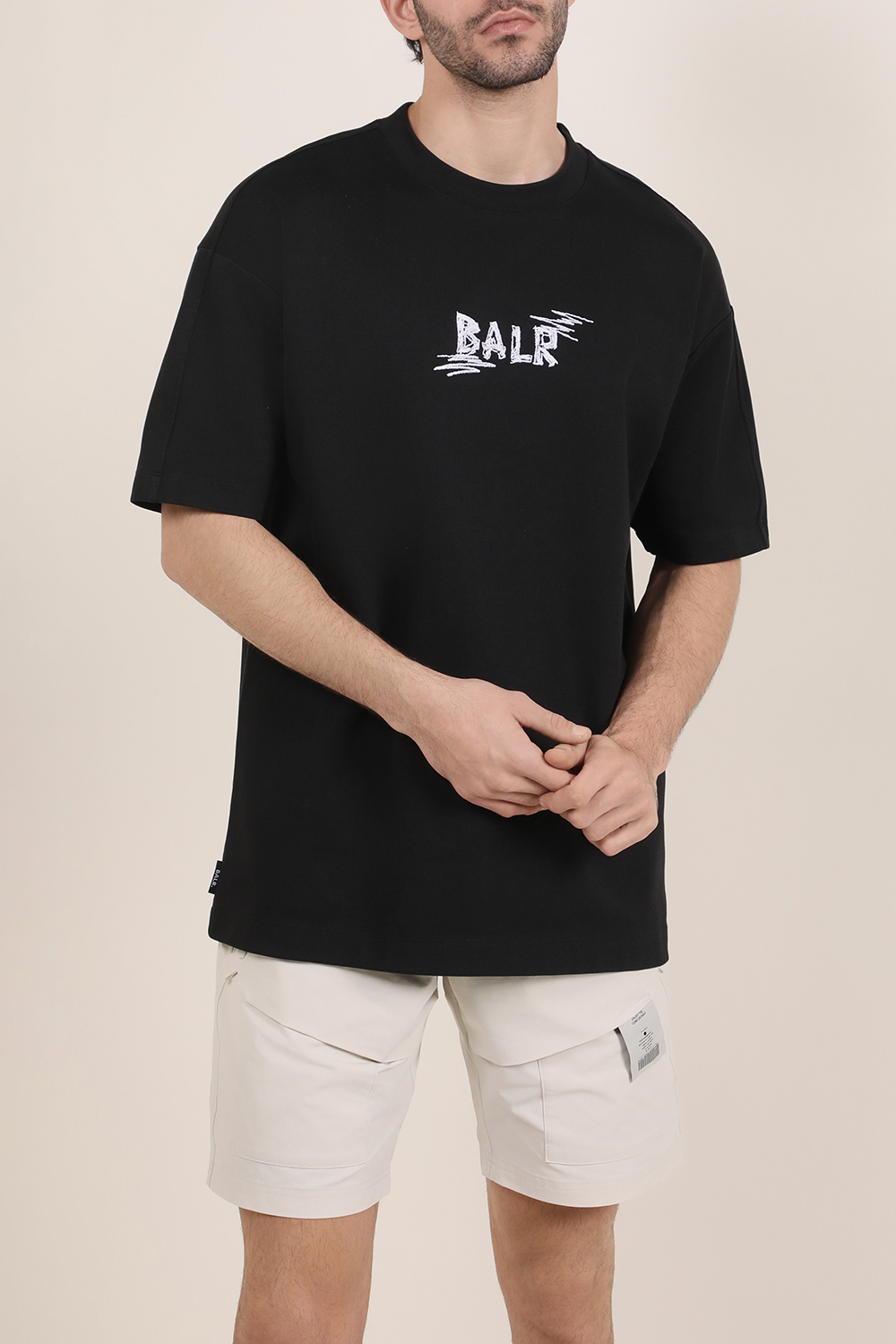 תמונת דוגמן קידמית של חולצת טי BALR