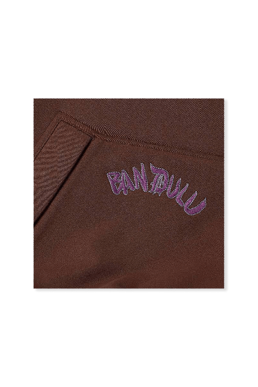 תמונת תקריב של Converse x Bandulu Hoodie in Brown CONVERSE
