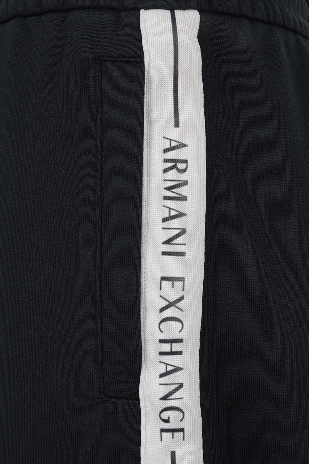תמונה אחורית של מכנסי ג'וג קולור בלוק ARMANI EXCHANGE