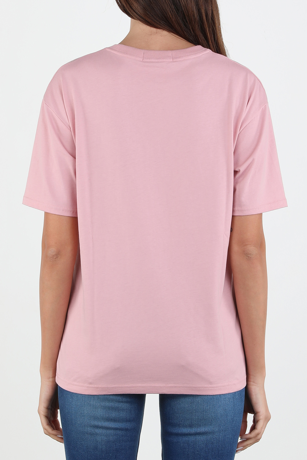 תמונת דוגמן אחורית של Crew Neck T-Shirt in Pink FRED PERRY
