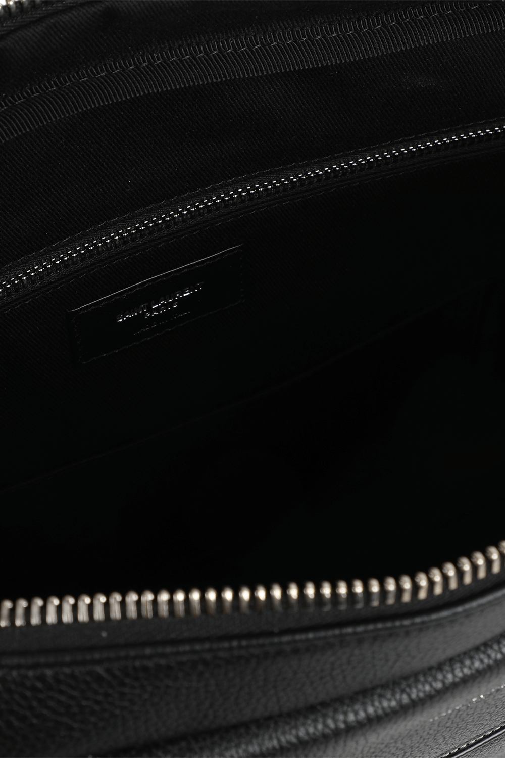תמונת פנים של תיק מחשב מעור מגורען SAINT LAURENT