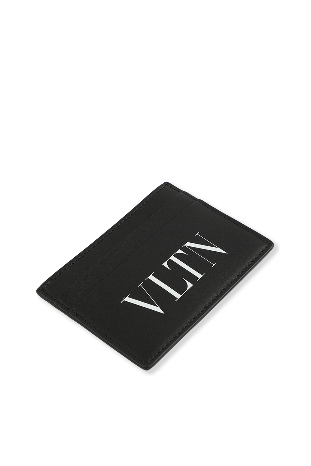 תמונת תקריב של Small VLTN Cardholder in Black and White