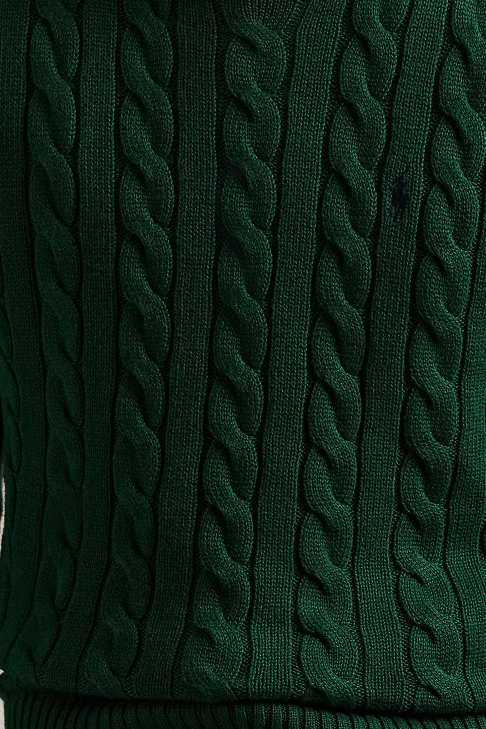 תמונת תקריב דוגמן של סריג כותנה POLO RALPH LAUREN