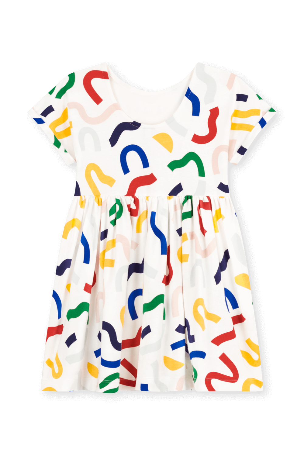 תמונה אחורית של שמלה קצרה - גילאי 6-12 שנים PETIT BATEAU