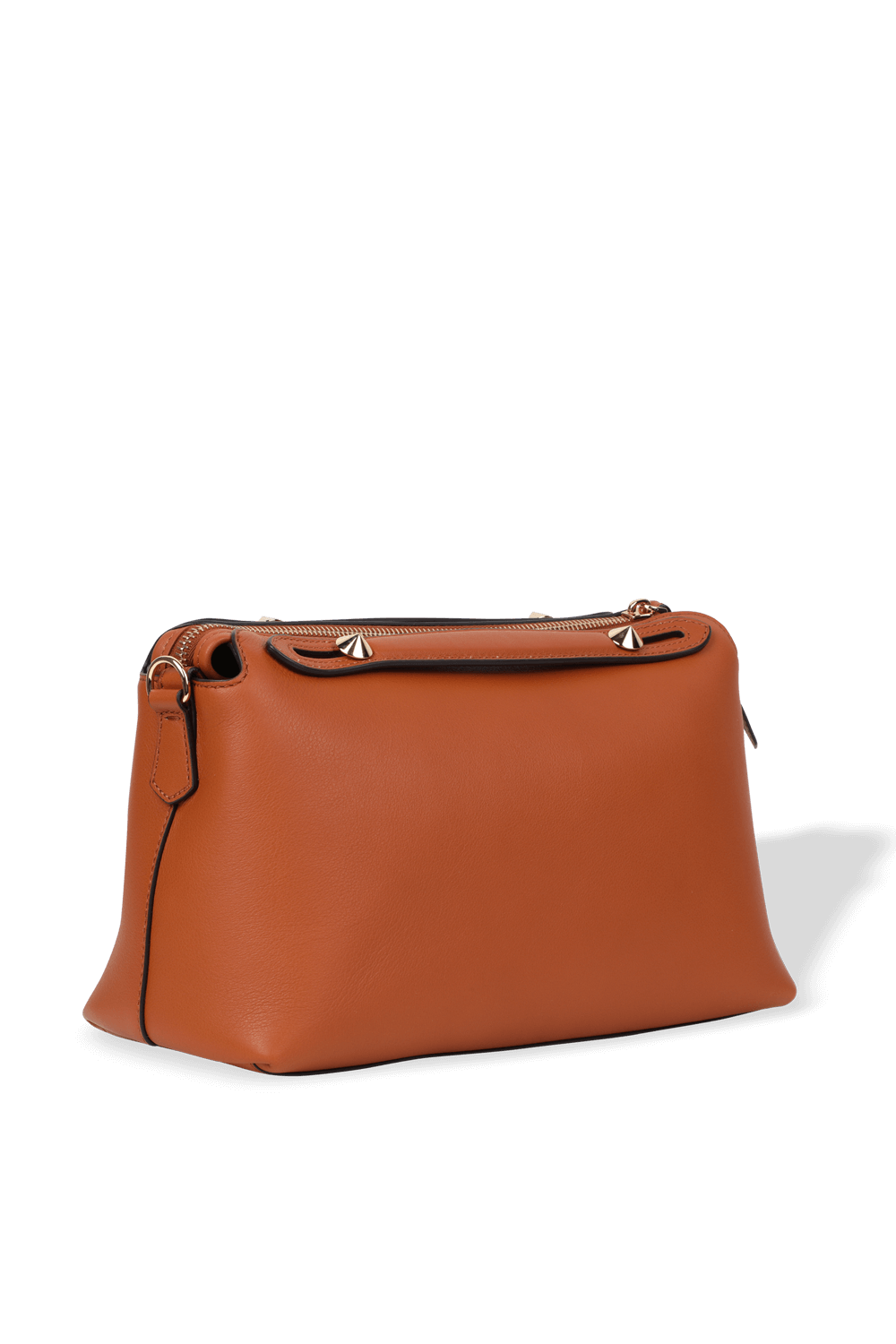 תמונה אחורית של By The Way Medium Leather Bag in Brown FENDI