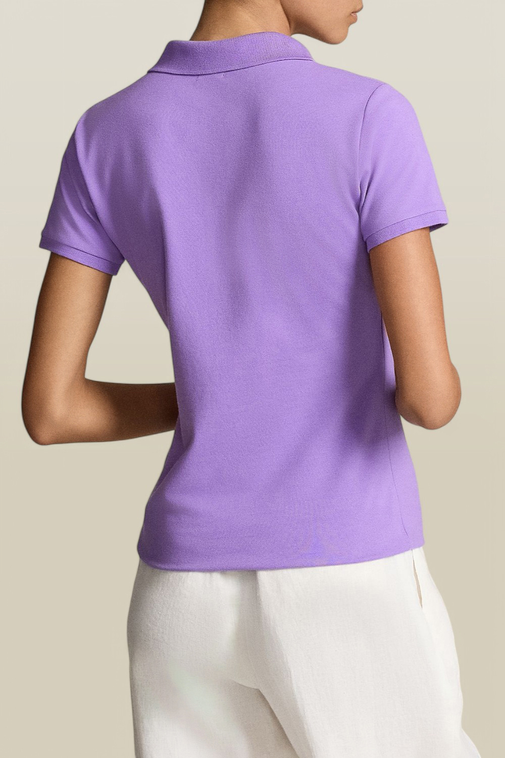 תמונת דוגמן אחורית של חולצת פולו סלים פיט POLO RALPH LAUREN
