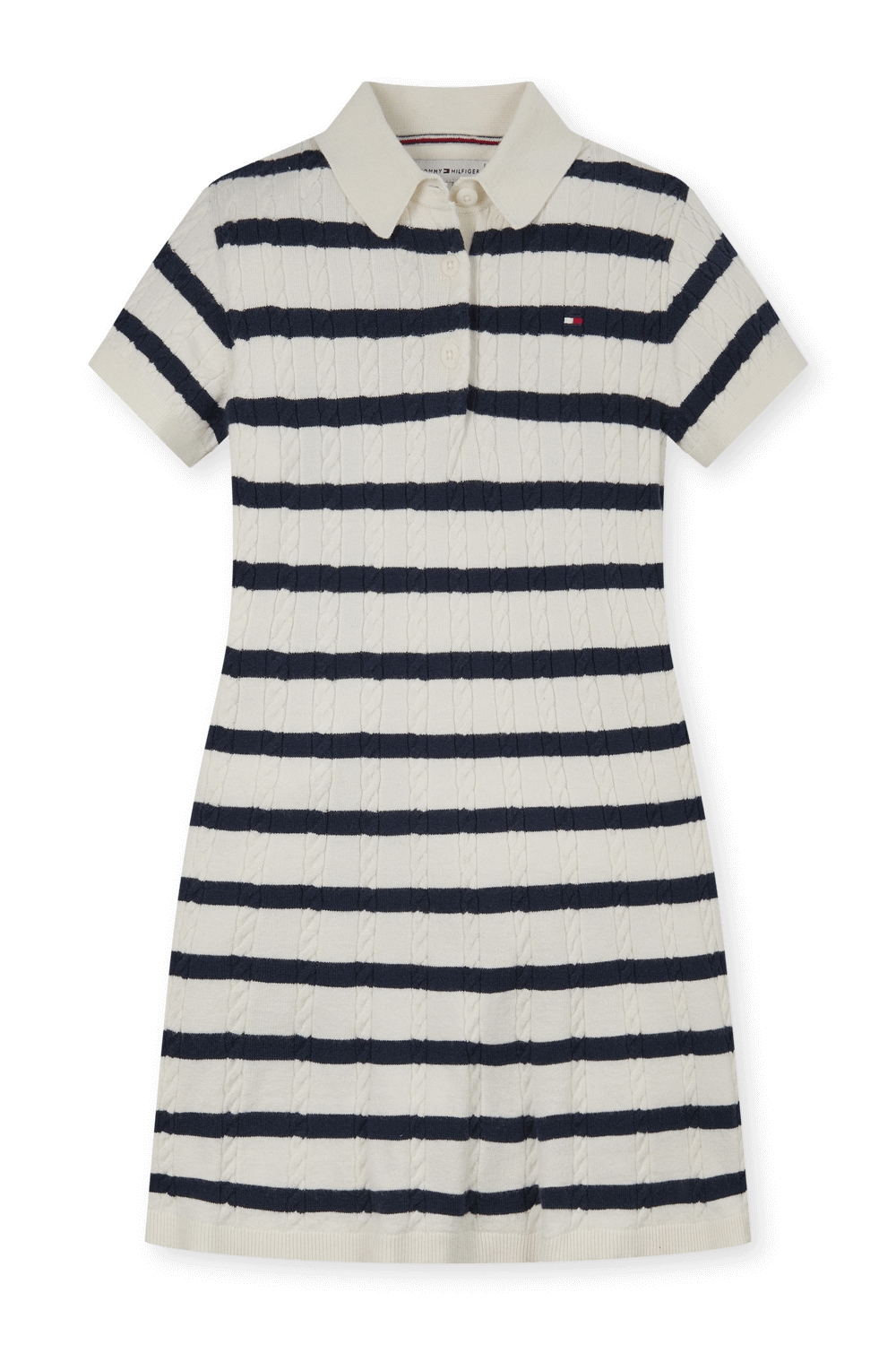 תמונה קידמית של שמלת סריג - גילאי 1-7 שנים TOMMY HILFIGER KIDS