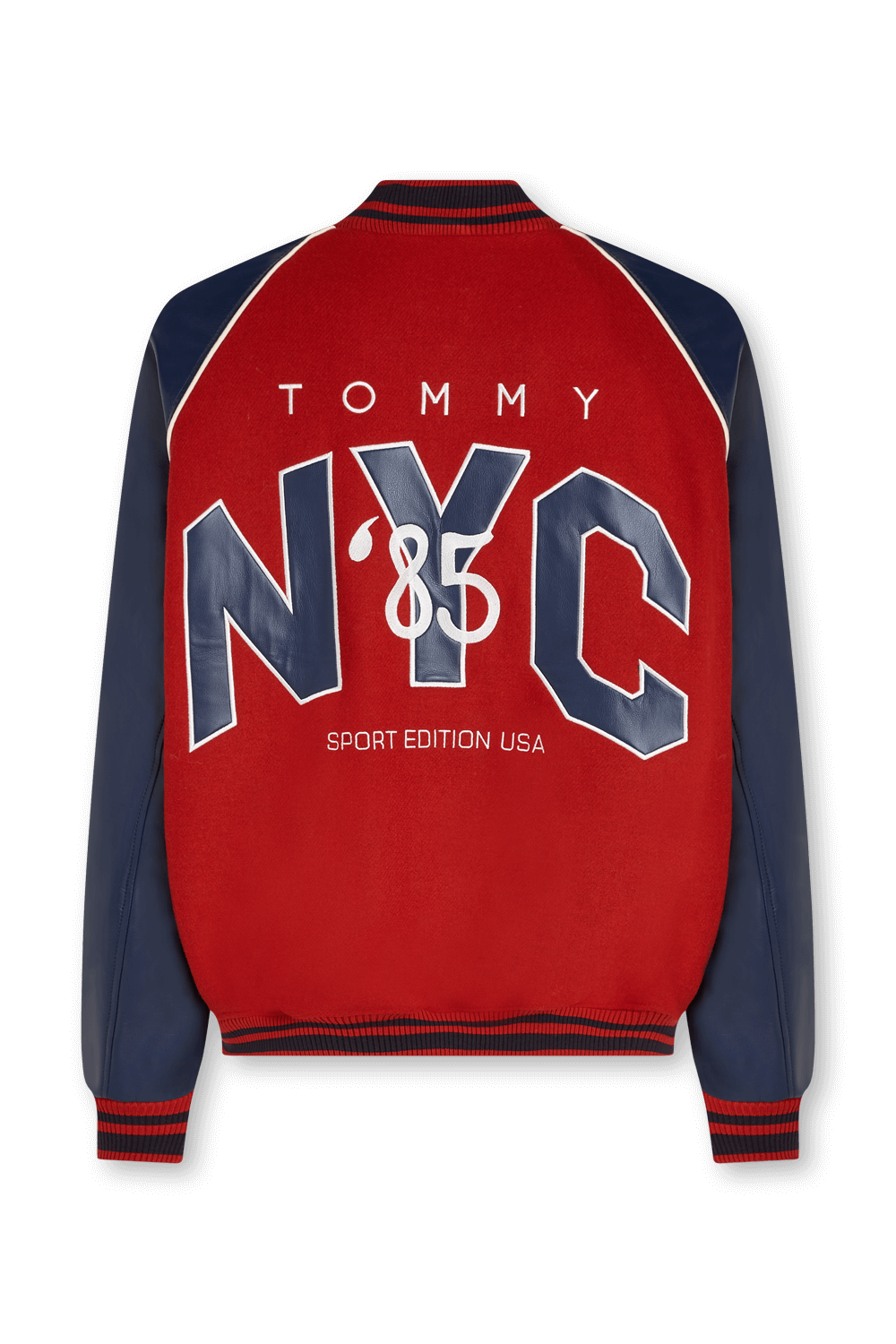 תמונה אחורית של ז'קט בייסבול TOMMY HILFIGER