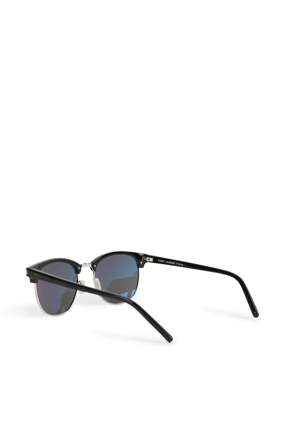 תמונת תקריב של משקפי שמש קלאסיק 108 בגוון שחור SAINT LAURENT